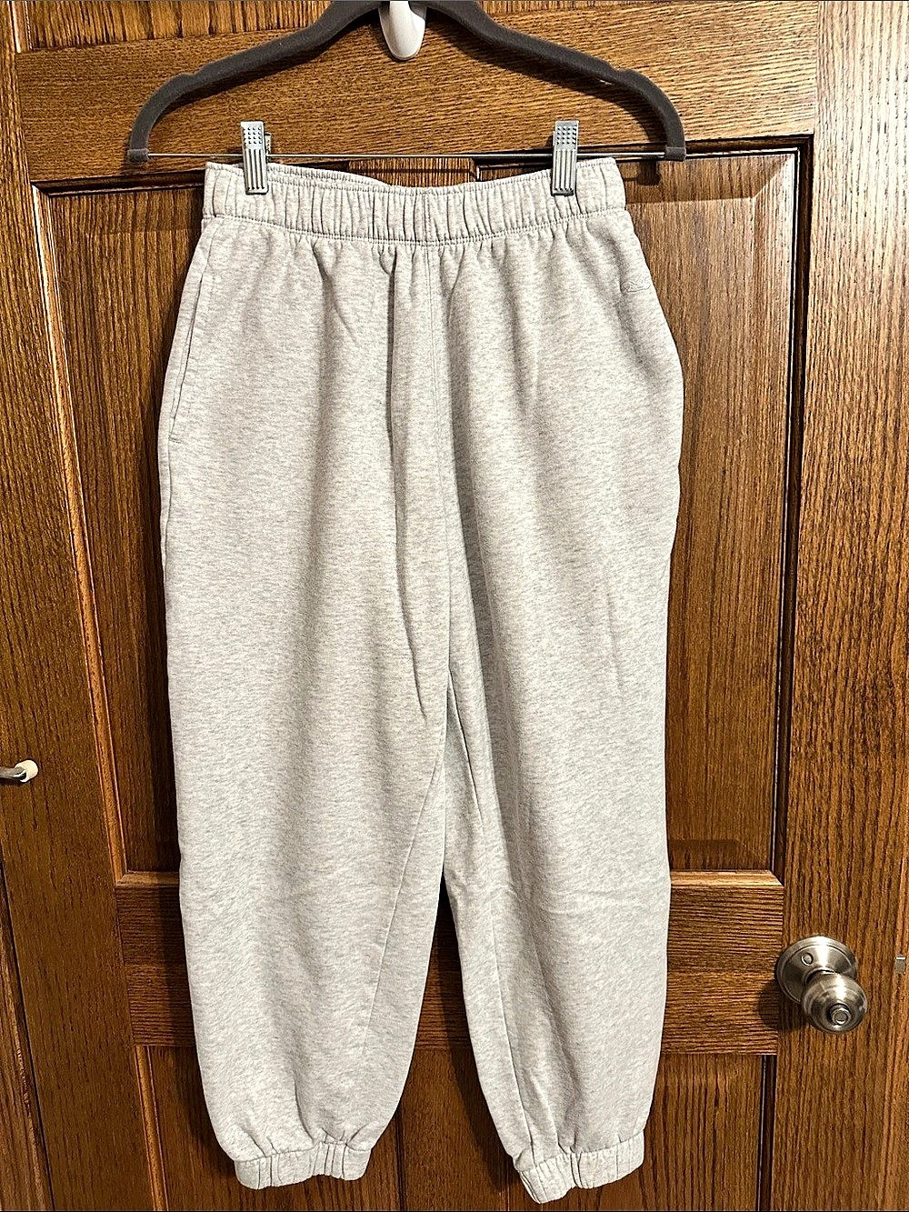 Hollister Adjustable-Rise Fleece Jogger Sweatpants Gray XS